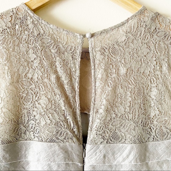 **NWT** Silver Dress w/ Jewel Collar Detail Size16 - Picture 7 of 10